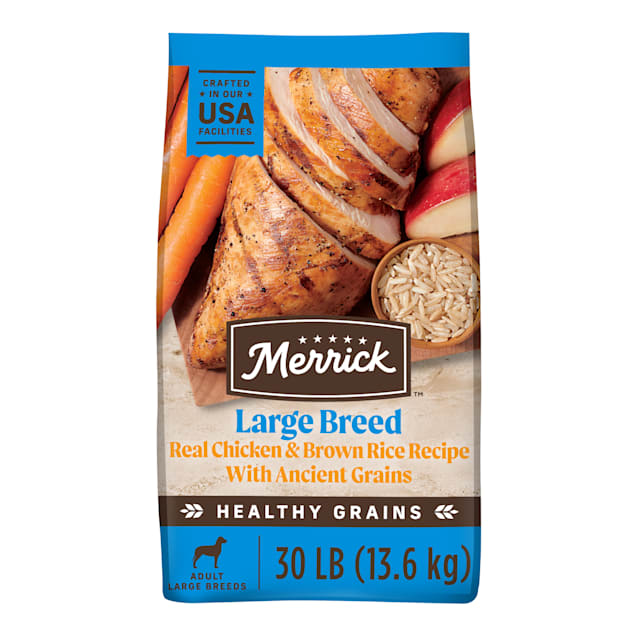 Merrick Healthy Grains Large Breed Recipe Adult Dry Dog Food, 30