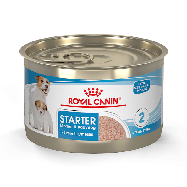 Royal Canin Size Health Nutrition Starter Mother & Babydog Mousse in Sauce  Wet Dog Food (CA), 5.82-oz (**)