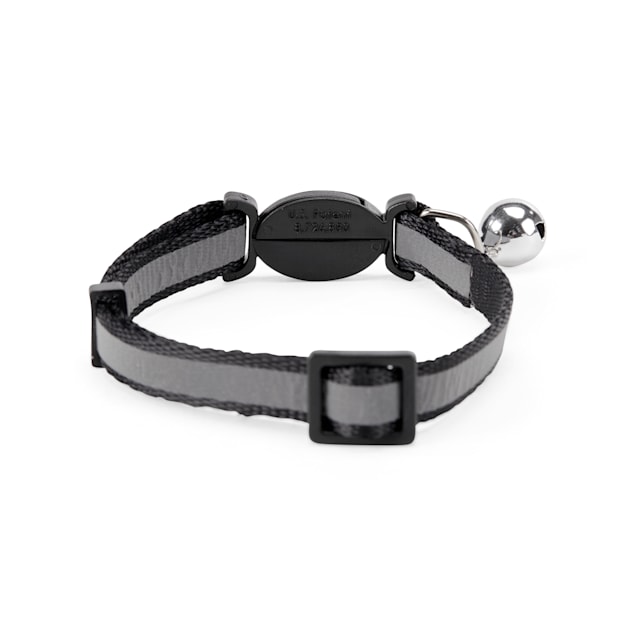 Breakaway Cat Collar with Bell - Yellowstone Y Logo Black/White