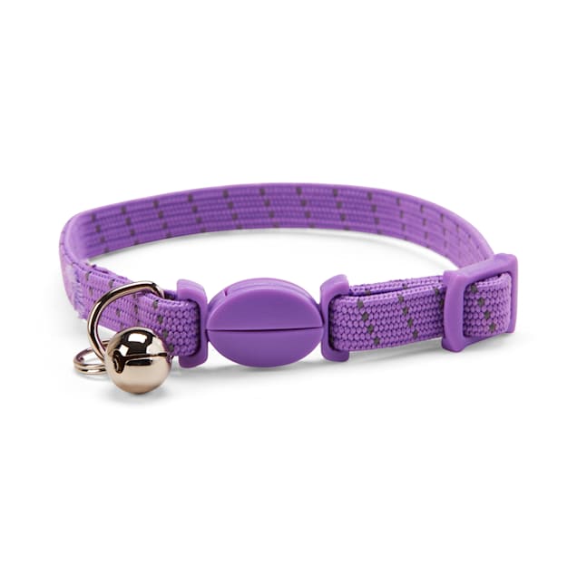 YOULY The Classic Purple Reflective Rope Breakaway Cat Collar - Carousel image #1