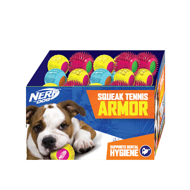 Nerf Dog Toy Ball Variety Pack for Medium & Large Dogs, 10 Pack