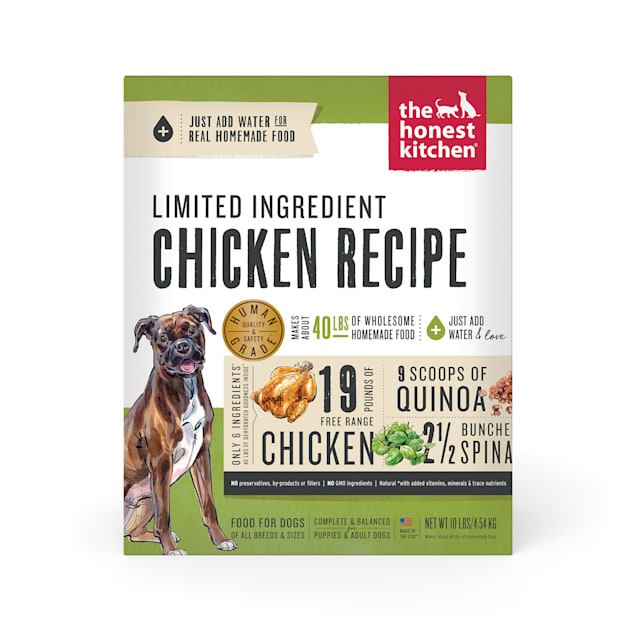 The Honest Kitchen Dehydrated Limited Ingredient Chicken Recipe Dog ...