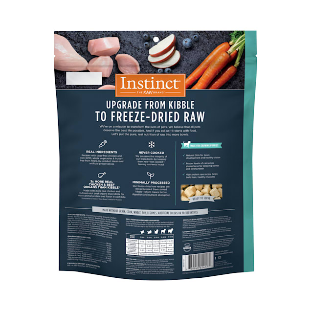 Freeze dried raw puppy food cheap