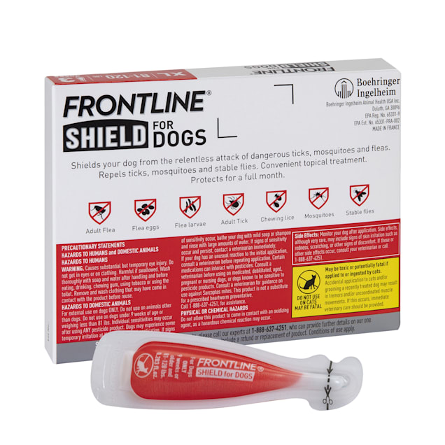FRONTLINE Shield Flea Tick Treatment for X Large Dogs 81 120 lbs