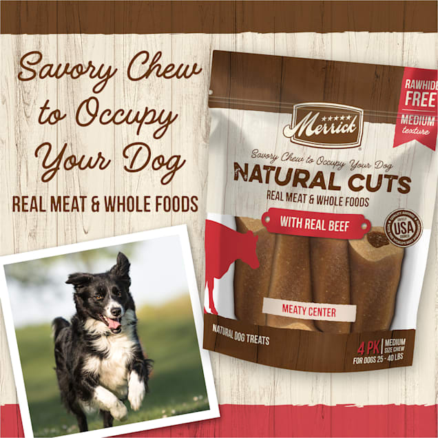 Merrick Natural Cuts Non Rawhide Chicken Free Medium Texture