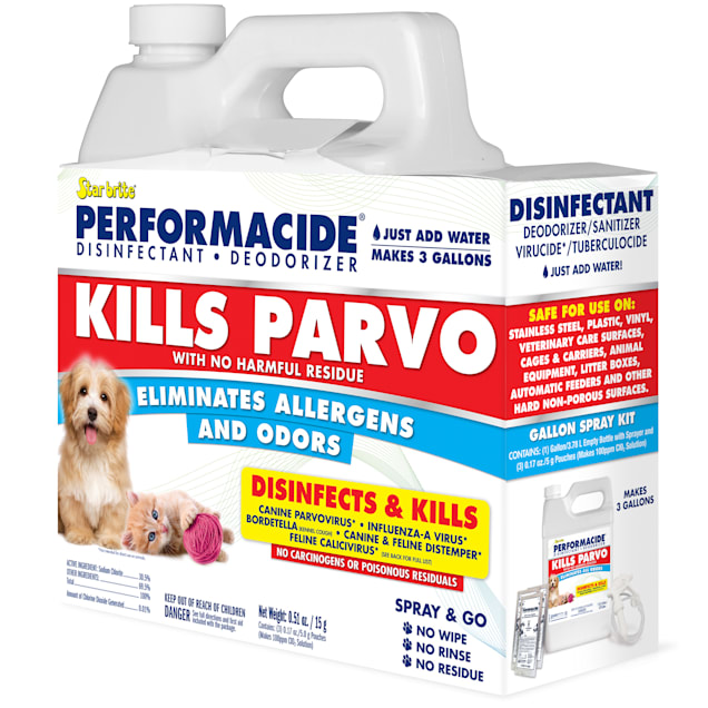 PERFORMACIDE STARBRITE Kills Parvo Disinfectant Kit for Dogs, 1 Gallon, Pack of 3 Petco