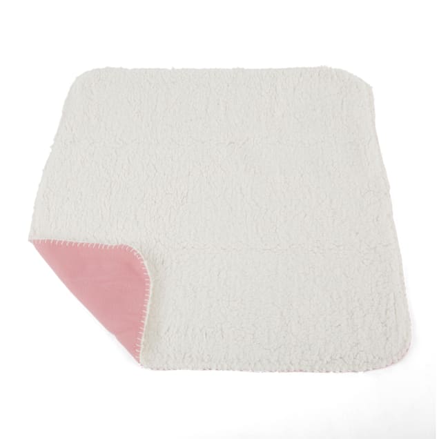EveryYay Pink Plush Pet Throw Cozy Small Pet Blanket
