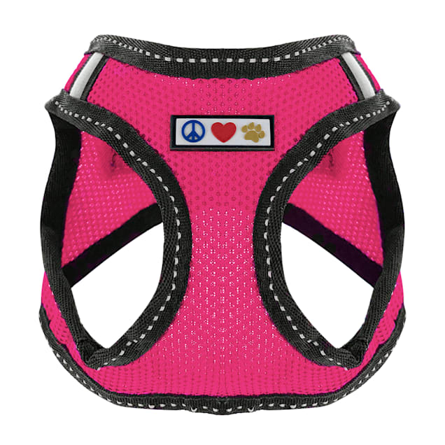 Pawtitas Pink Reflective Dog Harness, XX-Small - Carousel image #1