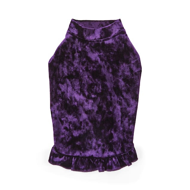 YOULY The Heir Purple Velvet Cat T-Shirt, Large/X-Large - Carousel image #1