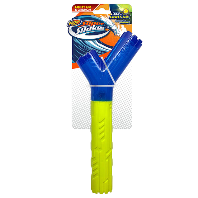Nerf TPR/Foam Hydro LED Crunch Y-Stick Dog Toy, Medium - Carousel image #1