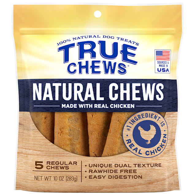 True Chews Natural Regular Chicken for Dogs, 10 oz., Count of 5 - Carousel image #1