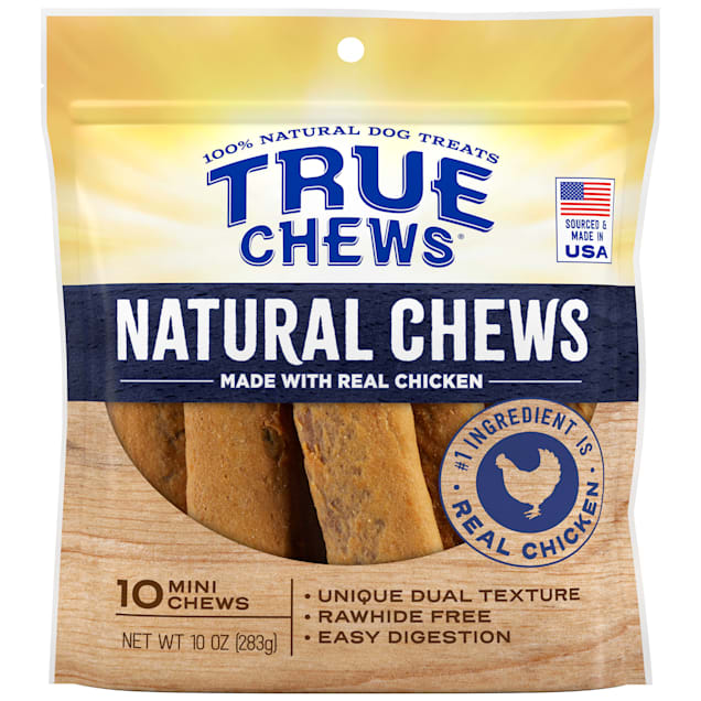 True Chews Natural Mini Chicken for Dogs, 10 oz., Count of 10 - Carousel image #1