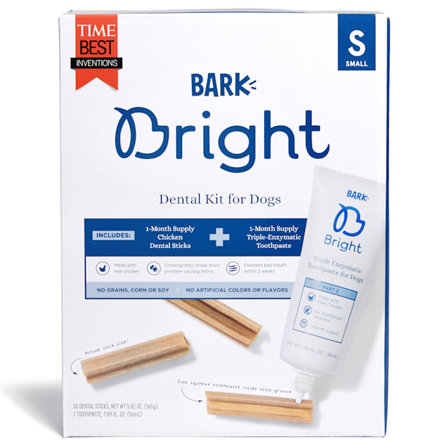 BARK Bright Small Dental Kit for Dogs, 7.71 oz., Count of 30 - Carousel image #1