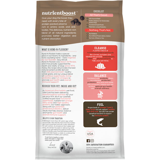 Solid gold dog food ingredients store