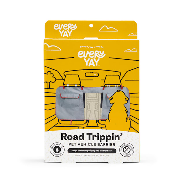 EveryYay Road Trippin Pet Vehicle Barrier Grey Petco