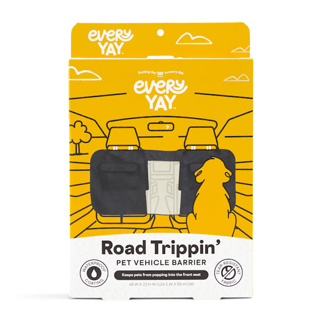 EveryYay Road Trippin' Black Pet Vehicle Barrier - Carousel image #1