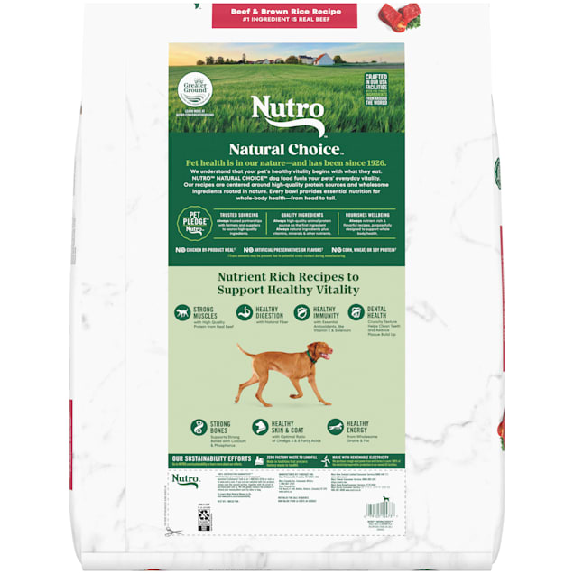 NUTRO NATURAL CHOICE Adult Dry Dog Food Beef Brown Rice Recipe