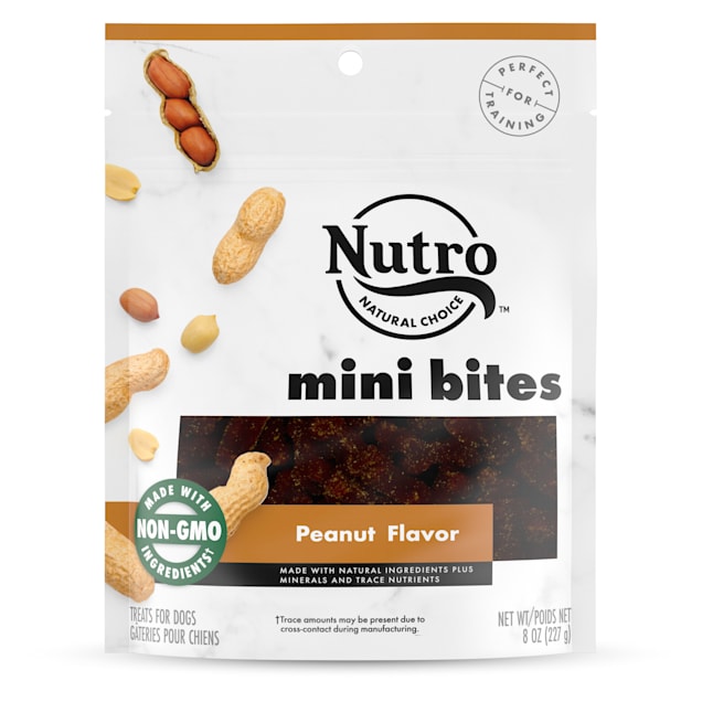 Nutro Mini Bites Peanut Flavor Dog Treats, 8 oz. - Carousel image #1