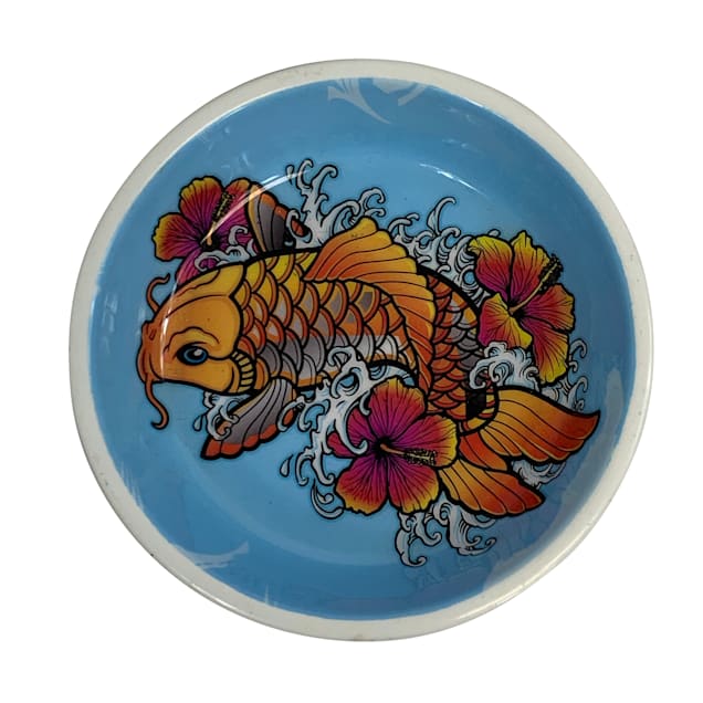 Multipet International Komodo Reptile Bowl with Koi Design, Small - Carousel image #1