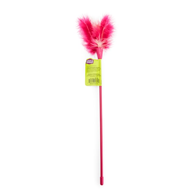 Leaps Bounds Pink Feather Cat Teaser Petco