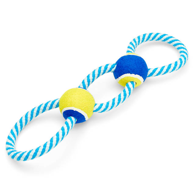 Tennis Ball Rope Dog Toy