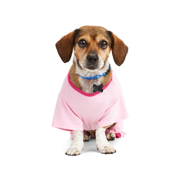 YOULY Print Dog Pajama, XX-Small, Pink