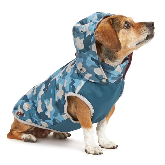 Blue//Yellow Zip Up Dog Vest for Toy Breed Dogs Manteau Réversible Chandail Chien Coupe-Vent Pawtitas Reversible Dog Coat Windproof A Cold Weather Dog Puffer Vest Gilet Zippé Pour Chien