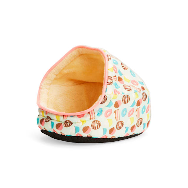 EveryYay Snooze Fest Sweet-Print Cuddle Cup Ferret Bed, 11" L X 8.5" W X 9" H - Carousel image #1