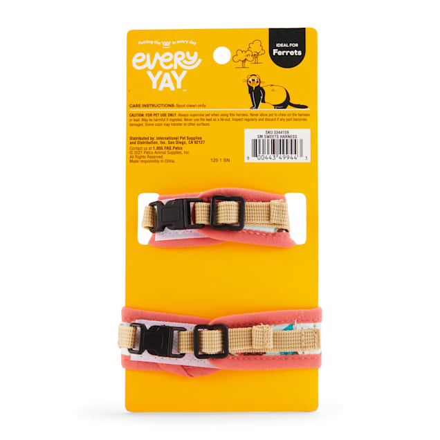 EveryYay Wear With Flair Sweet Print Ferret Harness and Leash