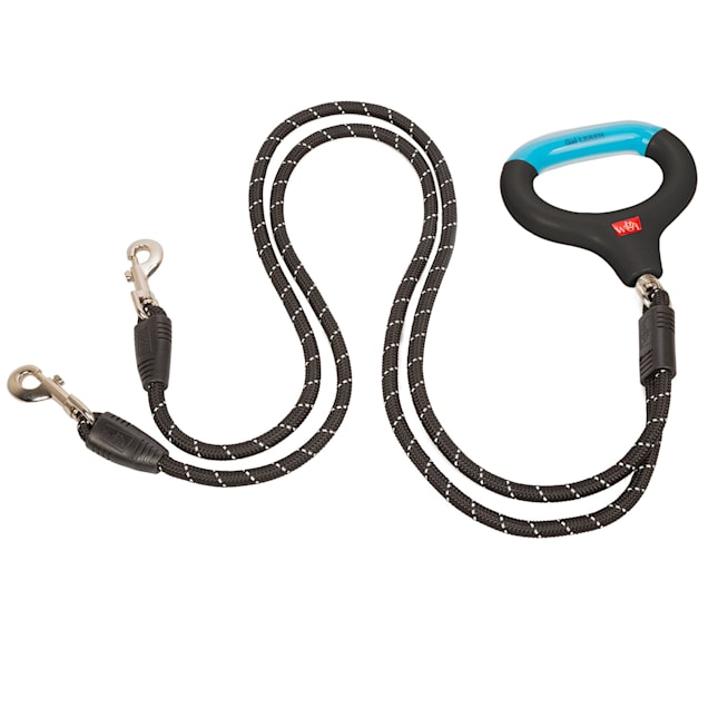 Wigzi Black Dual Doggie Gel Rope Leash Small Medium Petco