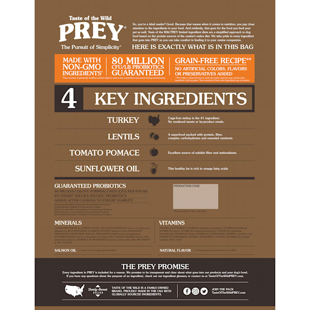 Taste of 2025 wild prey turkey
