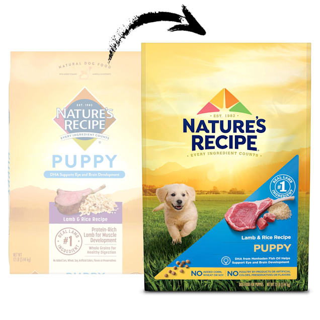 Nature's recipe lamb cheap and rice puppy