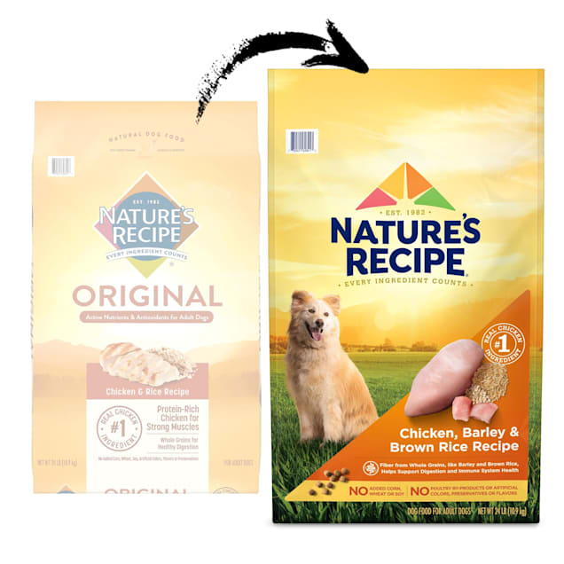 Nature's Recipe Original Chicken & Rice Recipe Adult Dry Dog Food, 24 lbs. - Carousel image #1