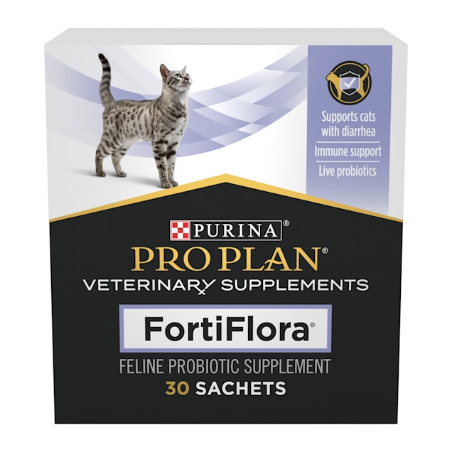 Purina Pro Plan Veterinary Diets FortiFlora Feline Probiotic Powder for Cats, 1.06 oz., Count of 30 - Carousel image #1