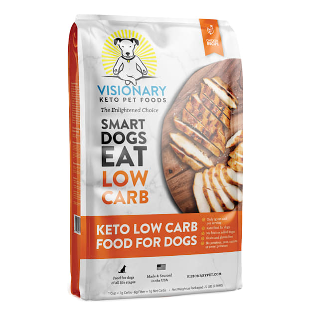 Visionary Keto Pet Foods Low Carb Keto Chicken Recipe Dry Dog Food, 22 lbs. - Carousel image #1
