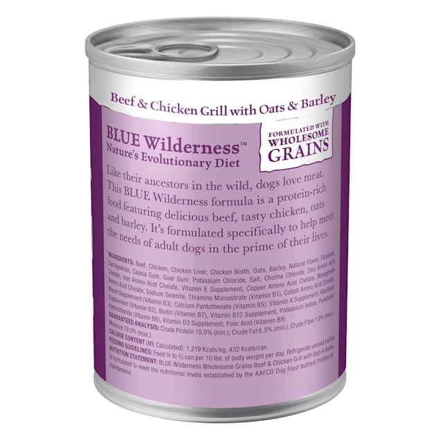 Blue wilderness beef top and chicken grill