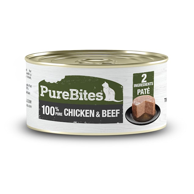 PureBites Chicken & Beef Pate Cat Treats, 2.5 oz., Case of 12