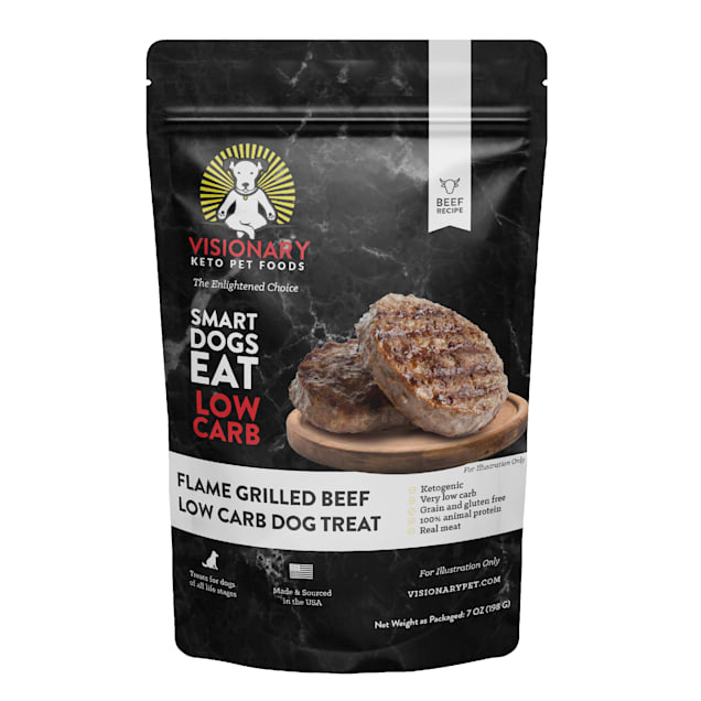 Visionary Keto Pet Foods Low Carb Beef Dog Treats, 7 oz. - Carousel image #1