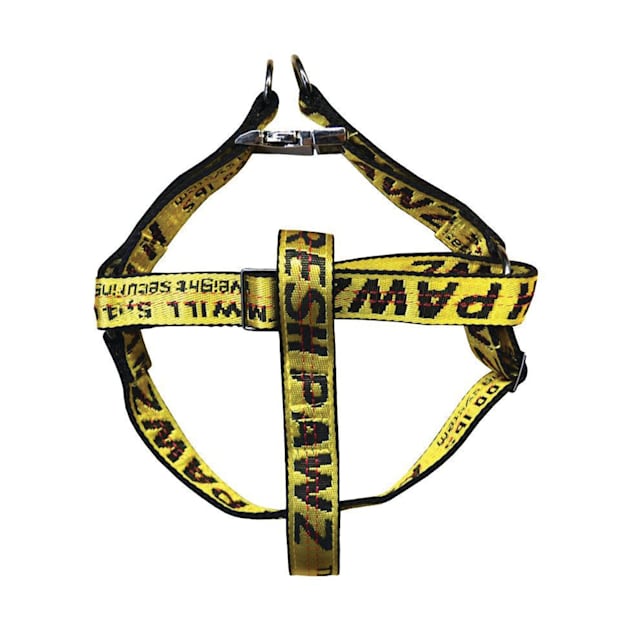 Fresh Pawz Yellow Industrial Belt Step-In Dog Harness, Small - Carousel image #1
