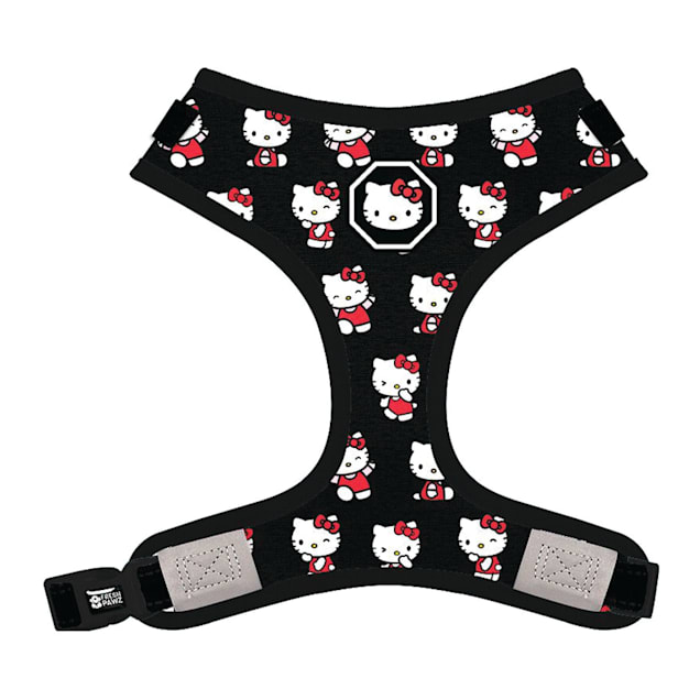 Fresh Pawz Black Hello Kitty Adjustable Mesh Dog Harness, Small - Carousel image #1