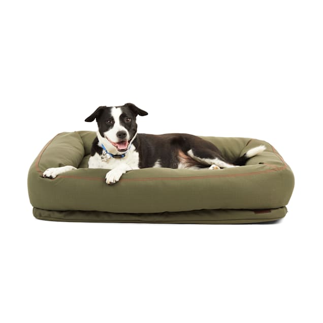 Reddy Indoor/Outdoor Dog Bed, 40" L X 30" W, Olive Petco