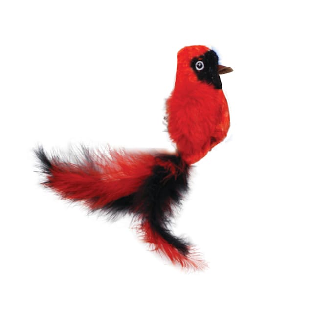 Coastal Pet Products Turbo Life-like Red Bird Cat Toys, Small - Carousel image #1