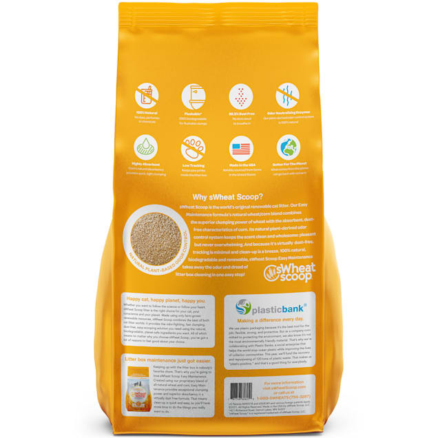 sWheat Scoop Wheat Corn Blend Mother Nature s Clumping Wheat Cat