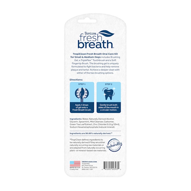Tropiclean fresh breath sale oral care kit