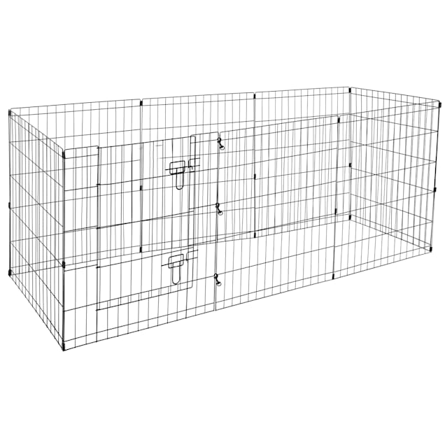 Pet Adobe Folding 8 Panel Pet Exercise Playpen, 25" L X 31" W X 2.7" H - Carousel image #1
