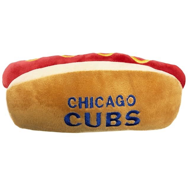 Pets First Chicago Cubs Hot Dog Toy, Medium - Carousel image #1