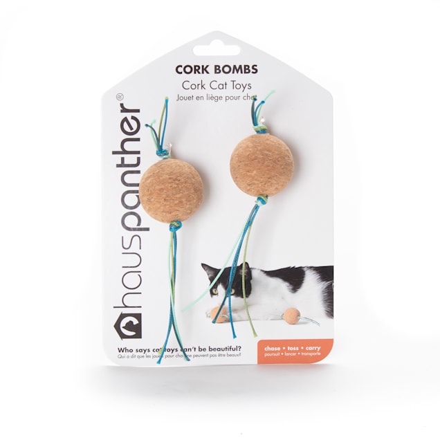 Hauspanther Collection By Primetime Cork Bombs Ocean Cat Toy, Medium - Carousel image #1
