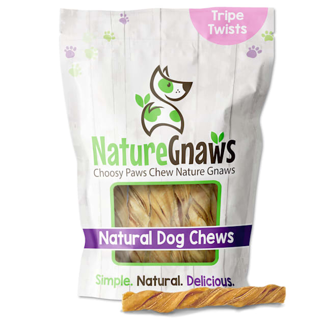 Nature Gnaws Beef Tripe Twists Dog Chews, 16 oz. - Carousel image #1