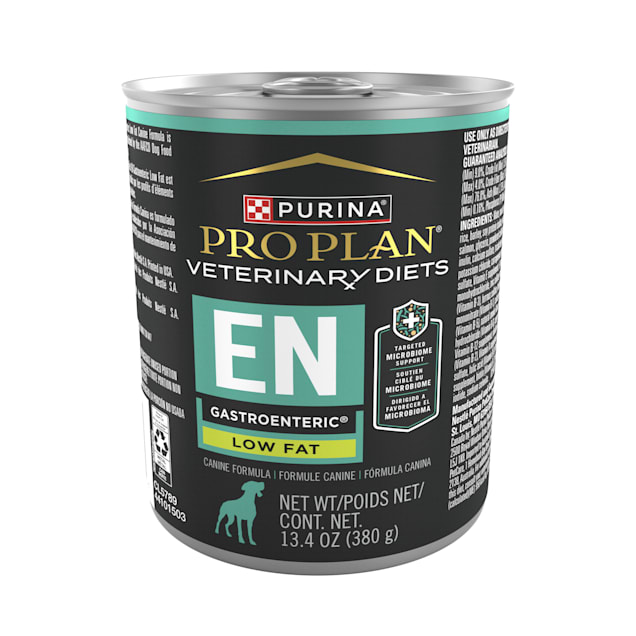 Purina Pro Plan Veterinary Diets EN Gastroenteric Low Fat Canine Formula Wet Dog Food, 13.4 oz., Case of 12 - Carousel image #1