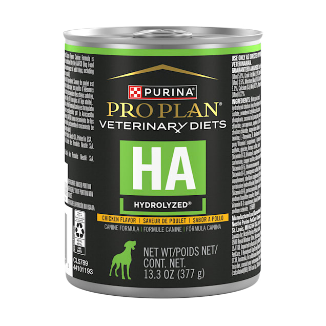 Purina Pro Plan Veterinary Diets HA Hydrolyzed Chicken Flavor Canine Formula in Sauce Adult Wet Dog Food, 13.3 oz., Case of 12 - Carousel image #1